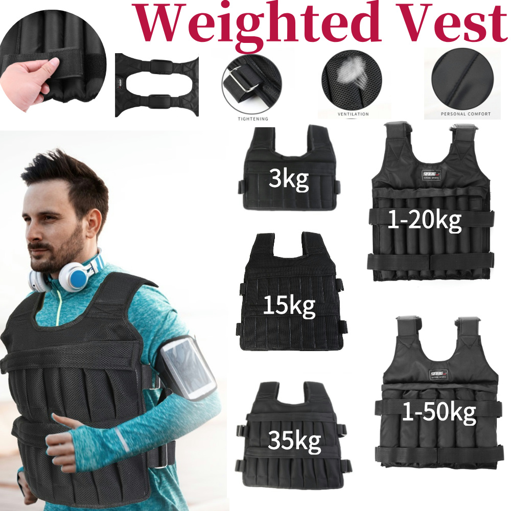 Running Jogging Gear - Регулируемый утяжеляющий жилет для тренировок 3/15/35