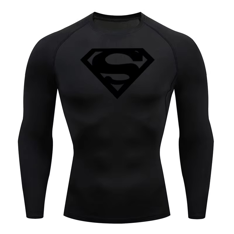Running Jogging Gear - Мужская компрессионная спортивная футболка с длинным