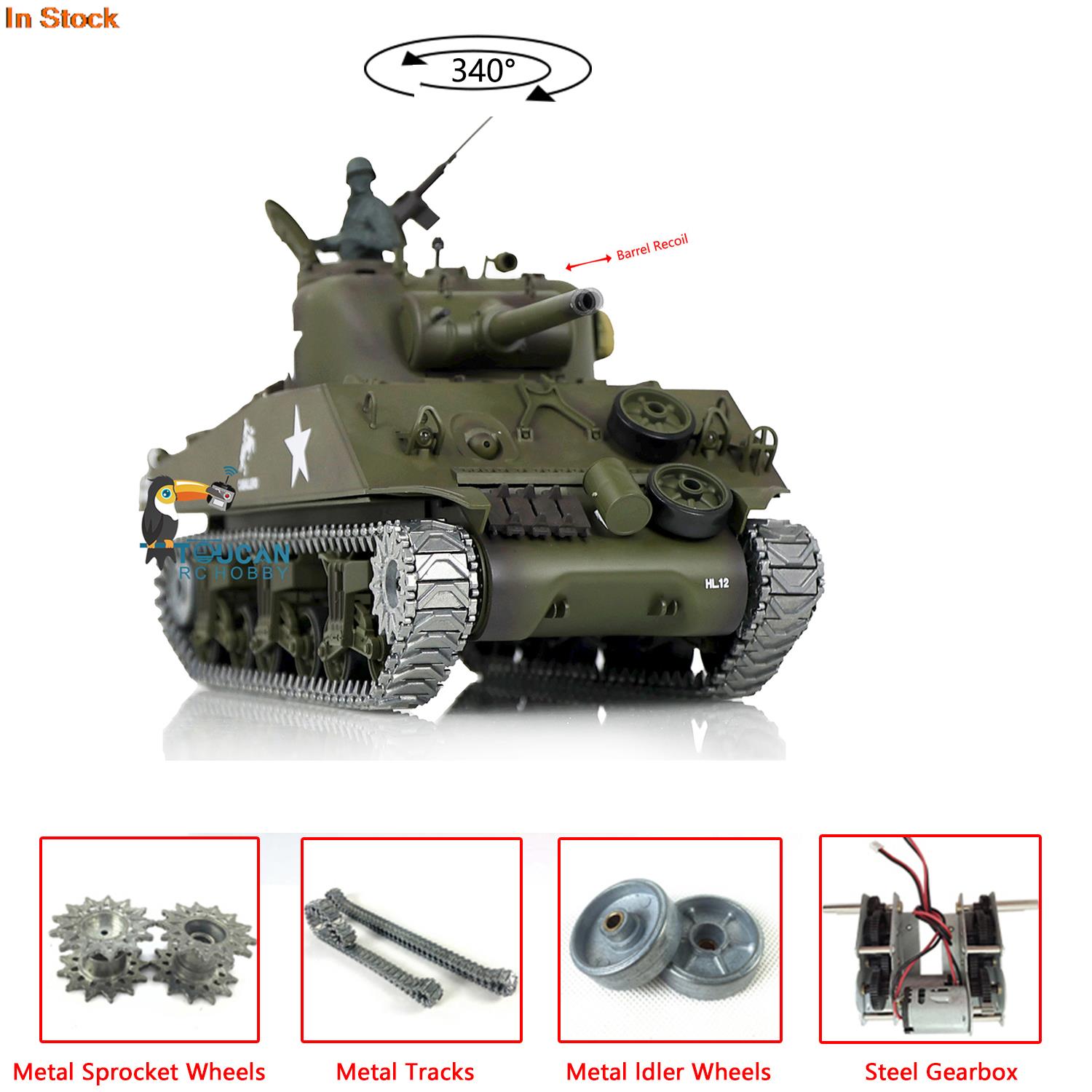 1/16 HENG LONG RC Tank 7,0, об – обзор и цена Running Gear Box