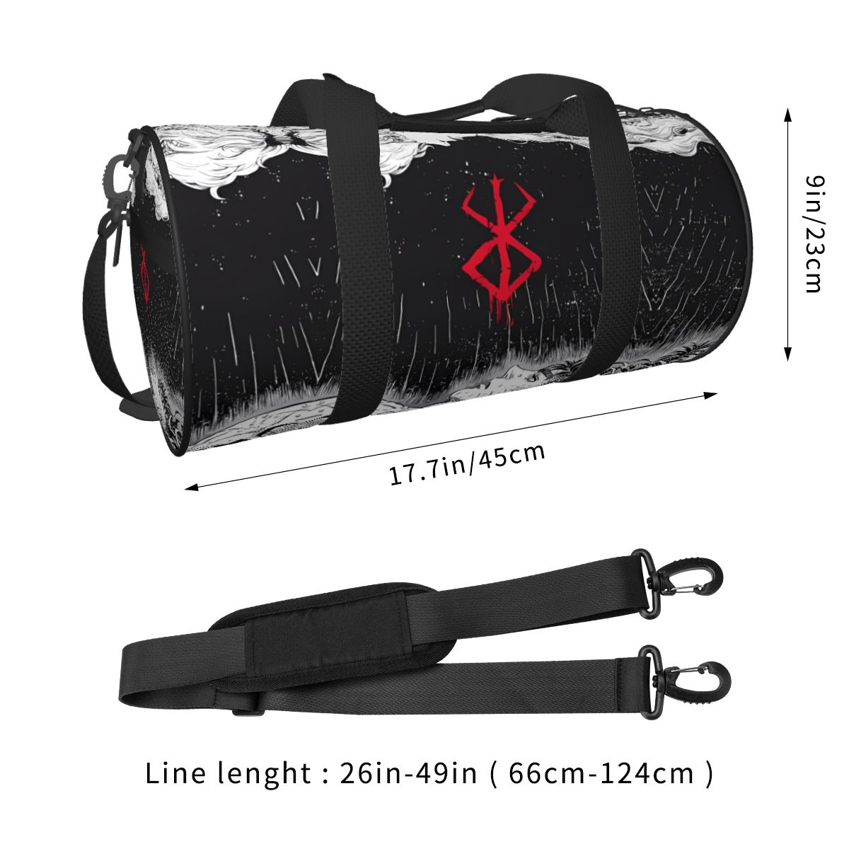 Японская аниме Bereserk спорти – обзор и цена Running Gear Bag
