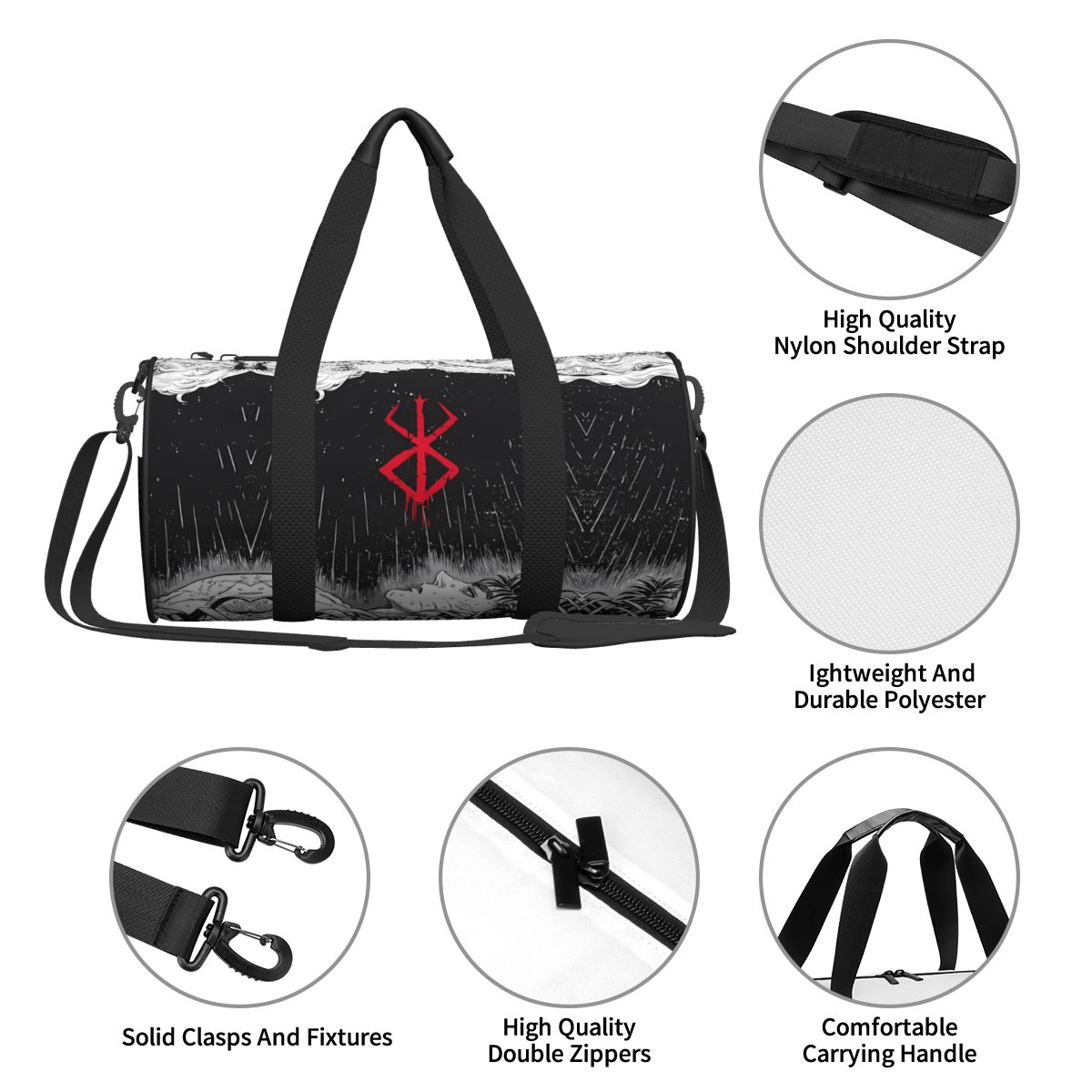 Японская аниме Bereserk спорти – обзор и цена Running Gear Bag