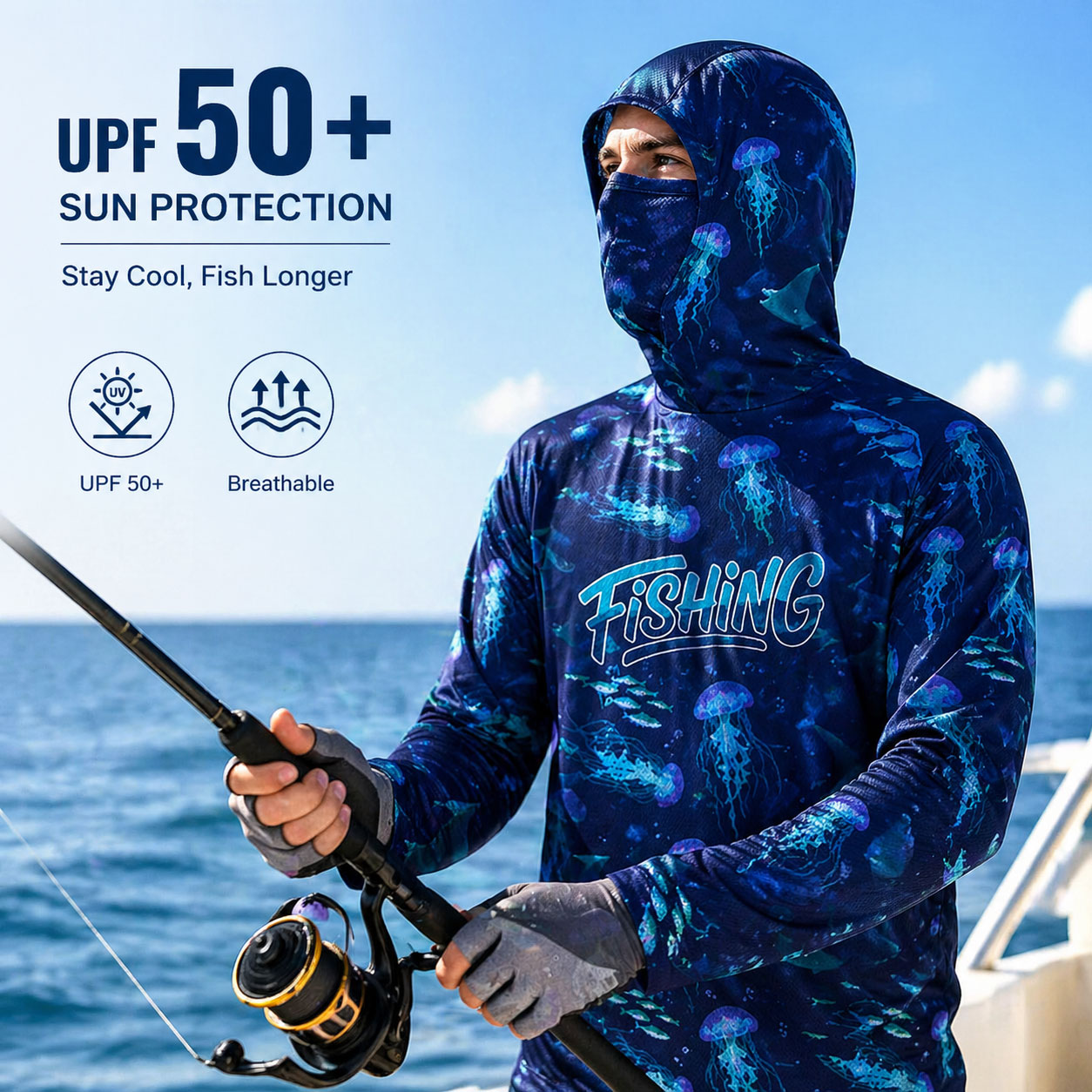 Футболка для рыбалки и активно – обзор и цена Running Gear Outdoor