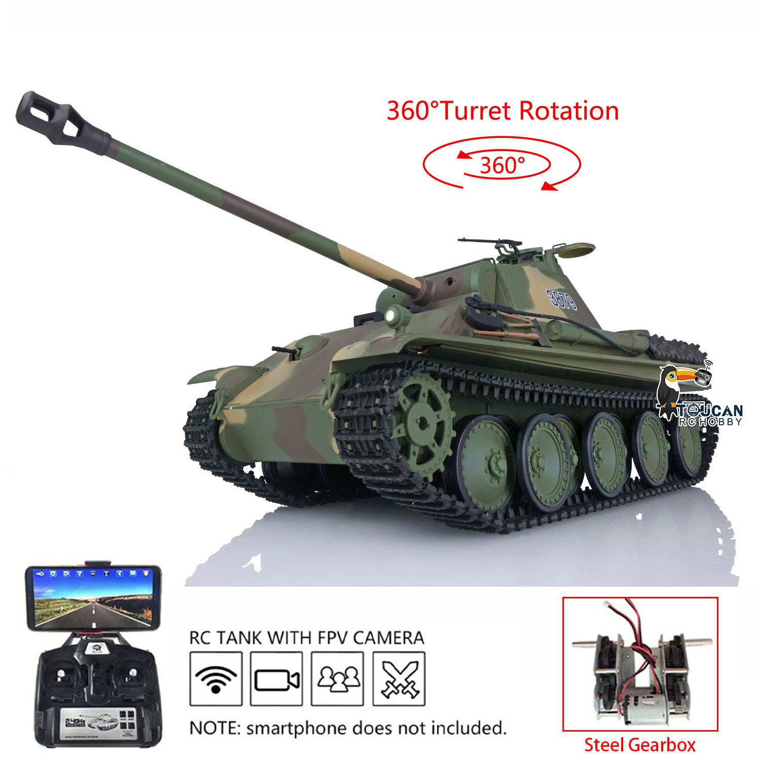 Радиоуправляемый танк Heng Lon – обзор и цена Running Gear Box